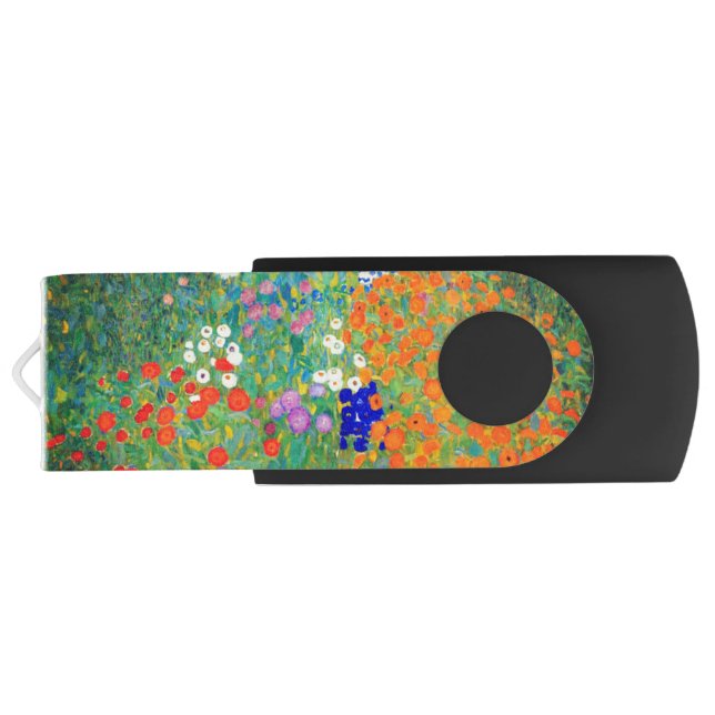 Gustav Klimt Flower Garden Flash Drive (Back)