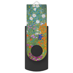Gustav Klimt - Flower Garden Flash Drive