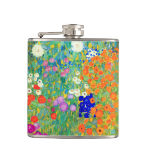 Gustav Klimt Flower Garden Flask