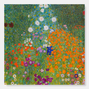 Gustav Klimt - Flower Garden Foam Board