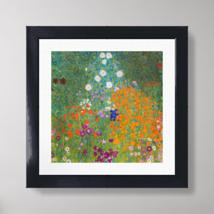 Gustav Klimt - Flower Garden Framed Art