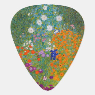 Gustav Klimt - Flower Garden Guitar Pick