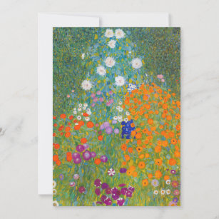Gustav Klimt - Flower Garden Invitation