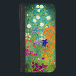 Gustav Klimt Flower Garden iPhone 8/7 Wallet Case<br><div class="desc">iPhone Wallet Case featuring Gustav Klimt’s oil painting Flower Garden (1906). A beautiful garden of purple,  red,  white,  blue,  and orange flowers. A great gift for fans of Art Nouveau and Austrian art.</div>