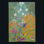 Gustav Klimt - Flower Garden Kitchen Towel<br><div class="desc">Flower Garden - Gustav Klimt in 1905-1907</div>