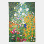 Gustav Klimt Flower Garden Kitchen Towel at Zazzle