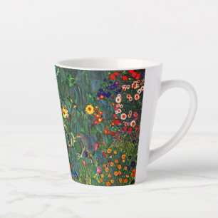 Gustav Klimt Flower Garden Latte Mug