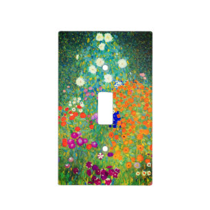 Gustav Klimt Flower Garden Light Switch Cover