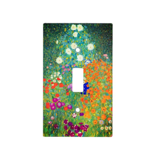 Gustav Klimt Flower Garden Light Switch Cover (Front)