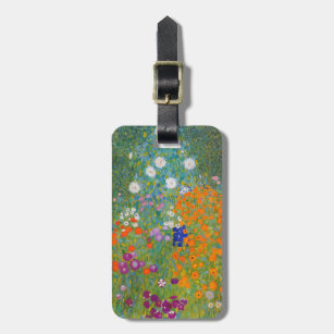 Gustav Klimt - Flower Garden Luggage Tag