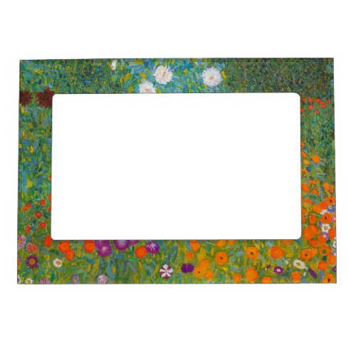 Gustav Klimt _ Flower Garden Magnetic Frame