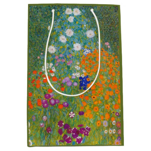 Gustav Klimt _ Flower Garden Medium Gift Bag