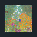 Gustav Klimt - Flower Garden Metal Print<br><div class="desc">Flower Garden - Gustav Klimt in 1905-1907</div>