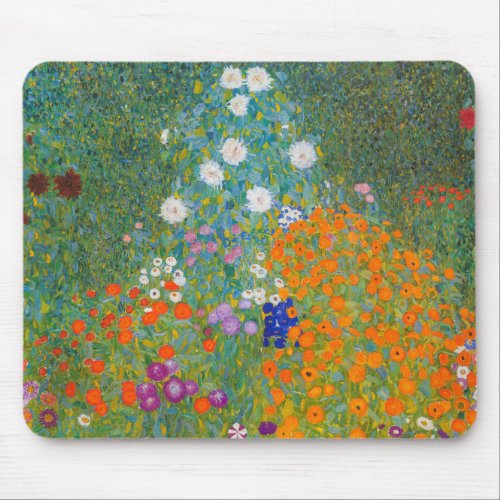 Gustav Klimt _ Flower Garden Mouse Pad