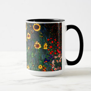Gustav Klimt Flower Garden Mug