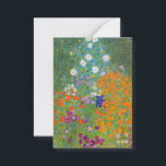 Gustav Klimt - Flower Garden Note Card<br><div class="desc">Flower Garden - Gustav Klimt in 1905-1907</div>