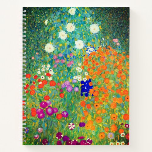 Gustav Klimt Flower Garden Notebook