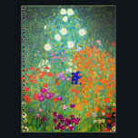 Gustav Klimt Flower Garden Notebook<br><div class="desc">Notebook featuring Gustav Klimt’s oil painting Flower Garden (1906). A beautiful garden of purple,  red,  white,  blue,  and orange flowers. A great gift for fans of Art Nouveau and Austrian art.</div>