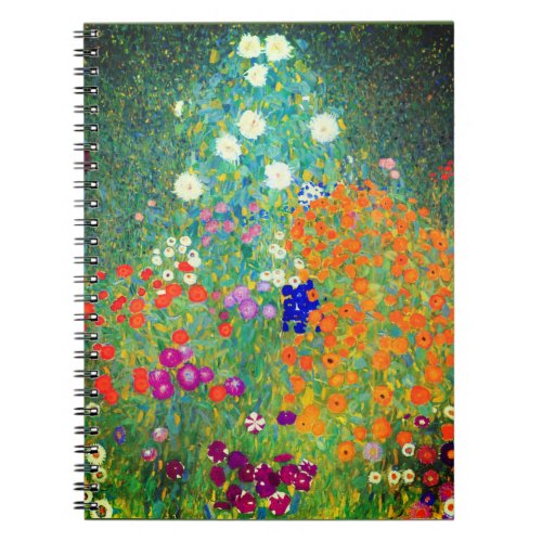 Gustav Klimt Flower Garden Notebook