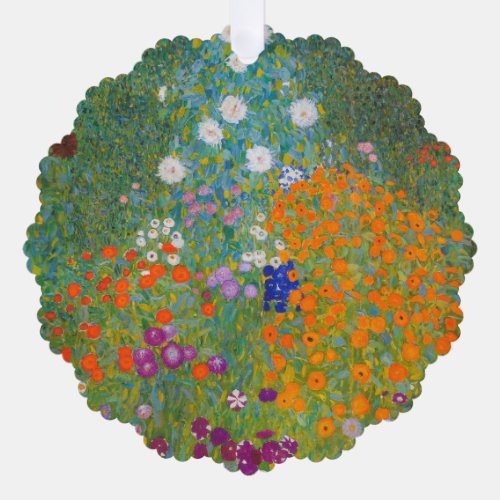 Gustav Klimt _ Flower Garden Ornament Card