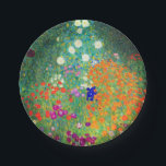 Gustav Klimt Flower Garden Paper Plates<br><div class="desc">Paper Plates featuring Gustav Klimt’s oil painting Flower Garden (1906). A beautiful garden of purple,  red,  white,  blue,  and orange flowers. A great gift for fans of Art Nouveau and Austrian art.</div>