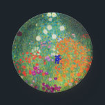 Gustav Klimt Flower Garden Paper Plates<br><div class="desc">Paper Plates featuring Gustav Klimt’s oil painting Flower Garden (1906). A beautiful garden of purple,  red,  white,  blue,  and orange flowers. A great gift for fans of Art Nouveau and Austrian art.</div>