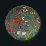 Gustav Klimt Flower Garden Paper Plates<br><div class="desc">Paper Plates featuring Gustav Klimt’s oil painting Farm Garden with Sunflowers (1907). A beautiful garden of sunflowers and exquisite blue,  red,  purple,  pink,  and white flowers. A great gift for fans of Art Nouveau and Austrian art.</div>