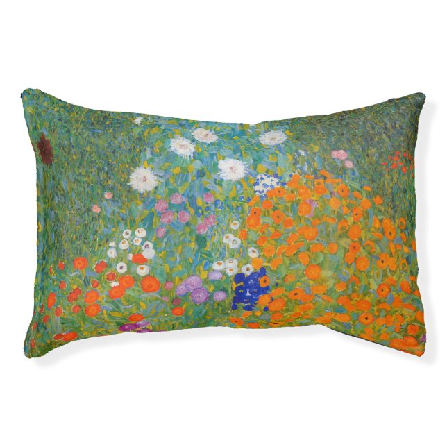 Gustav Klimt - Flower Garden Pet Bed (Front)