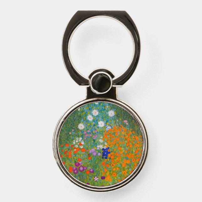 Gustav Klimt - Flower Garden Phone Ring Stand (Front)
