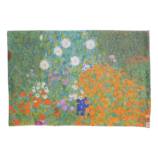 Gustav Klimt - Flower Garden Pillow Case (Front)