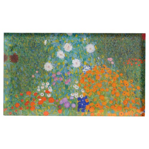 Gustav Klimt _ Flower Garden Place Card Holder