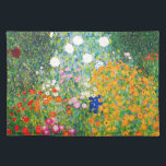 Gustav Klimt Flower Garden Placemat<br><div class="desc">Gustav Klimt Flower Garden placemat. Oil painting on canvas from 1907. Completed during his golden phase, Flower Garden is one of Klimt’s most famous landscape paintings. The summer colors burst forth in this work with a beautiful mix of orange, red, purple, blue, pink and white blossoms. A great gift for...</div>