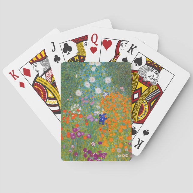 Gustav Klimt - Flower Garden Poker Cards (Back)