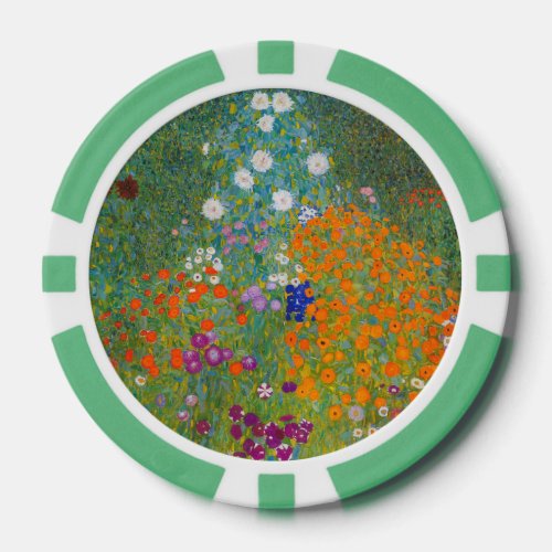 Gustav Klimt _ Flower Garden Poker Chips