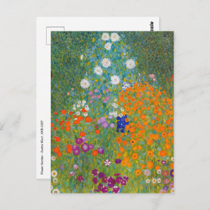 Gustav Klimt - Flower Garden Postcard