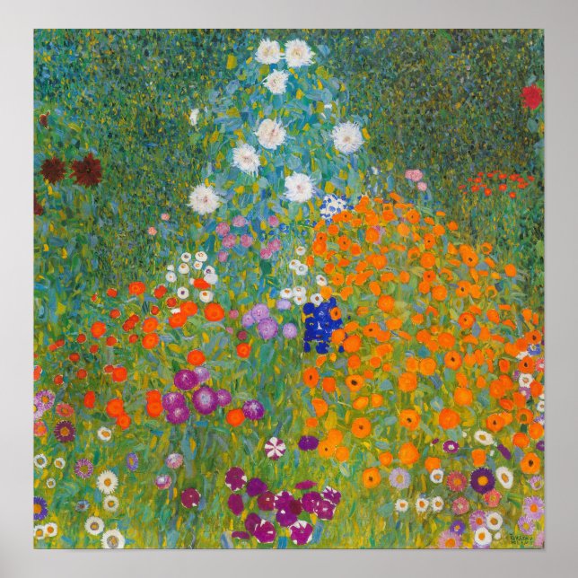 Gustav Klimt - Flower Garden Poster (Front)