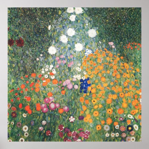 Gustav Klimt _ Flower Garden Poster