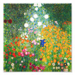 Gustav Klimt Flower Garden Print at Zazzle