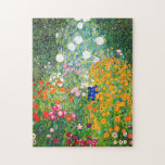 Gustav Klimt Flower Garden Puzzle<br><div class="desc">Gustav Klimt Flower Garden puzzle. Oil painting on canvas from 1907. Completed during his golden phase, Flower Garden is one of Klimt’s most famous landscape paintings. The summer colors burst forth in this work with a beautiful mix of orange, red, purple, blue, pink and white blossoms. A great gift for...</div>