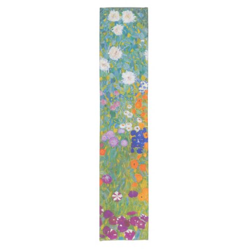 Gustav Klimt _ Flower Garden Short Table Runner