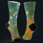 Gustav Klimt - Flower Garden Socks<br><div class="desc">Flower Garden - Gustav Klimt in 1905-1907</div>