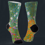 Gustav Klimt - Flower Garden Socks<br><div class="desc">Flower Garden - Gustav Klimt in 1905-1907</div>