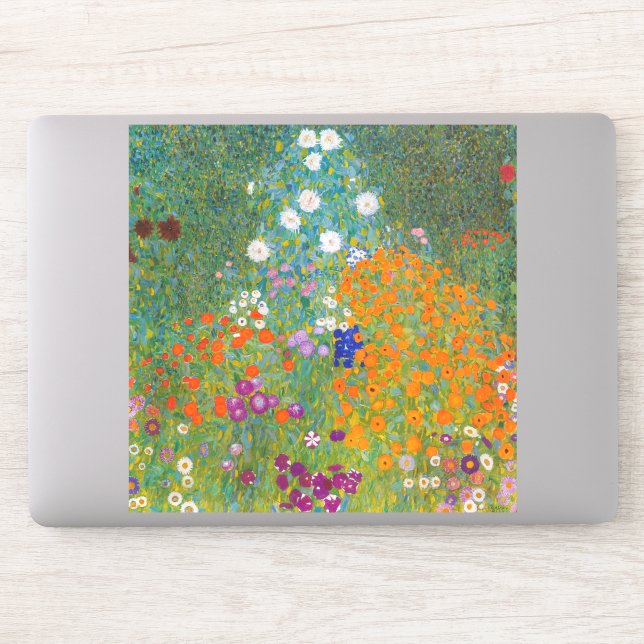 Gustav Klimt - Flower Garden Sticker (Computer)