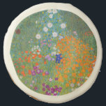 Gustav Klimt - Flower Garden Sugar Cookie<br><div class="desc">Flower Garden - Gustav Klimt in 1905-1907</div>