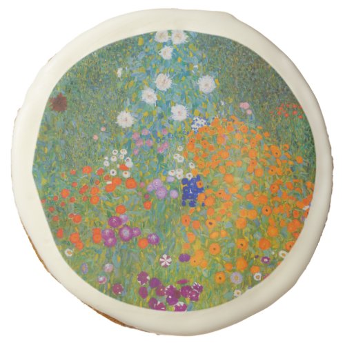 Gustav Klimt _ Flower Garden Sugar Cookie