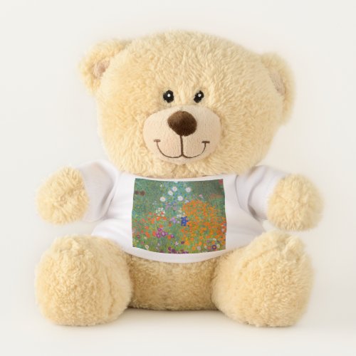 Gustav Klimt _ Flower Garden Teddy Bear