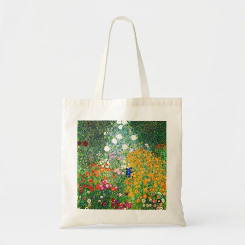 Gustav Klimt Flower Garden Tote Bag