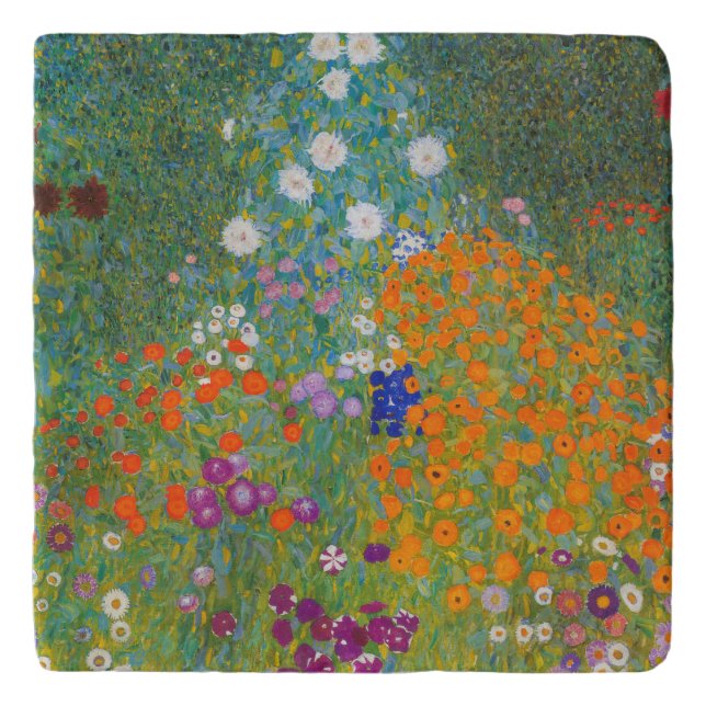 Gustav Klimt - Flower Garden Trivet (Front)