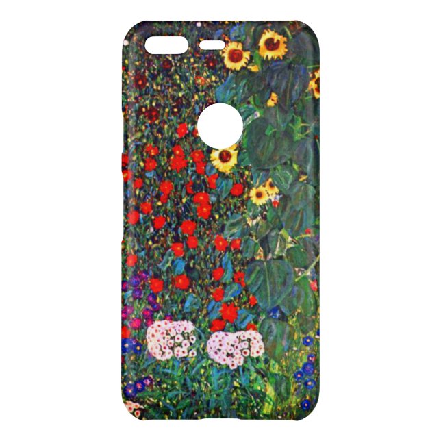Gustav Klimt Flower Garden Uncommon Google Pixel Case (Back)