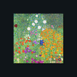Gustav Klimt Flower Garden Vintage Art Nouveau Canvas Print<br><div class="desc">Gustav Klimt Flower Garden Vintage Art Nouveau Painting
1907 Fine Art Painting</div>